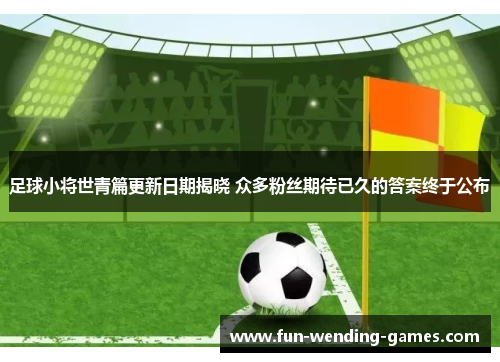 足球小将世青篇更新日期揭晓 众多粉丝期待已久的答案终于公布